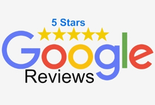 Google Reviews 5 yıldız değerlendirme rozeti